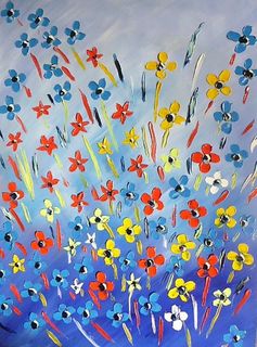 'Flowers at Dusk' by Vincent Duncan (SOLD)