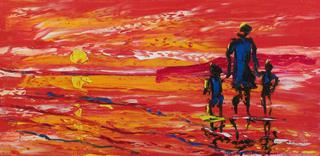 'Kapiti Sunset' by Vincent Duncan (SOLD)