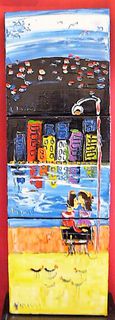 'Lovers on the Bay in Three' by Vincent Duncan (SOLD)