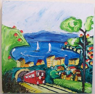 'Wellington Cable Car' by Vincent Duncan (SOLD)