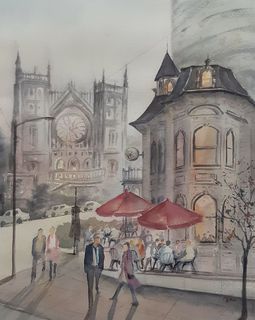 Corner Willis and Bouclott Streets' by Sam Qiao (SOLD)