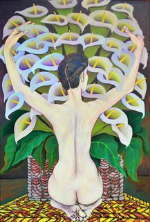 'Calla Lily 1 Homage to Freida Kahlo' by Heimler and Proc (SOLD)