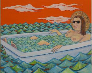'Mrs Cook Discovers New Zealand' by Gabriel Heimler/Anna Proc (SOLD)
