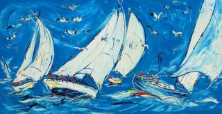 'A Close Race' by Vincent Duncan (SOLD)