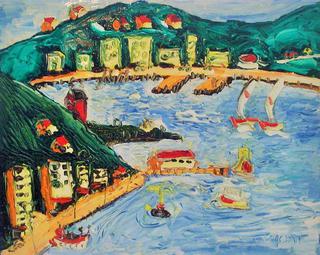 'Yacht Racers' by Vincent Duncan (SOLD)