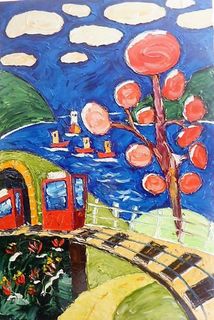 'Pohutukawa in Bloom' by Vincent Duncan (SOLD)