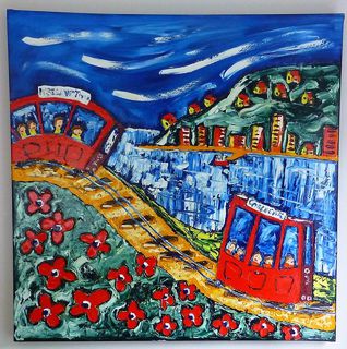 'Crazy Cable Car no 4' by Vincent Duncan (SOLD)