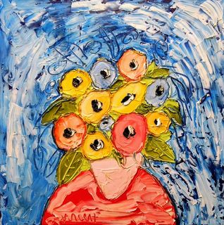 'Table Flowers No 2' by Vincent Duncan (SOLD)