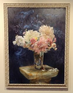 'Luxury of Dahlias' by Tatyana Kulida (SOLD)