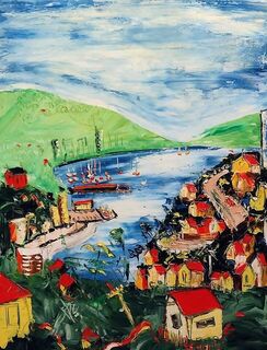 'Sweep of the Harbour' by Vincent Duncan (SOLD)