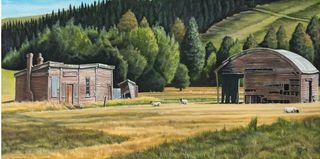 'The Old Waitahuna Railway Station' by Graham Young (SOLD)