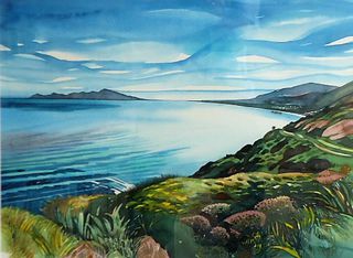 'The Escarpment Kapiti Coast' by Joy de Geus (SOLD)
