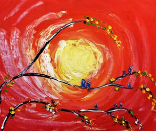 'Birds in Trees' by Vincent Duncan (SOLD)