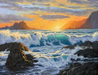 South Coast at Dusk by Sam Earp (SOLD)