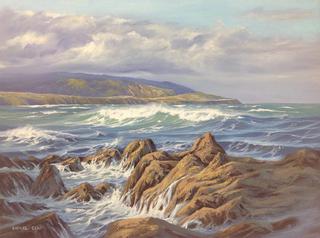 'Towards Pencarrow' by Sam Earp (SOLD)