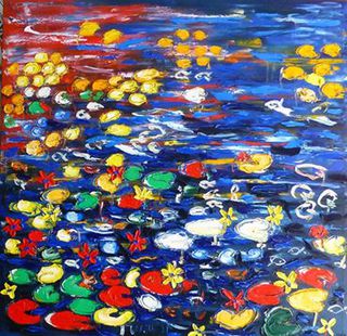 'Water Lillies' by Vincent Duncan (SOLD)
