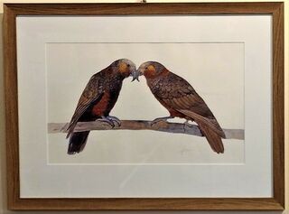 'Two Kaka' by Eliza Xu (SOLD)