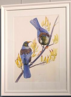 'Two Tuis' by Eliza Xu (SOLD)