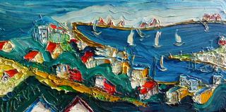 'Cable Cars Crossing 3' by Vincent Duncan (SOLD)