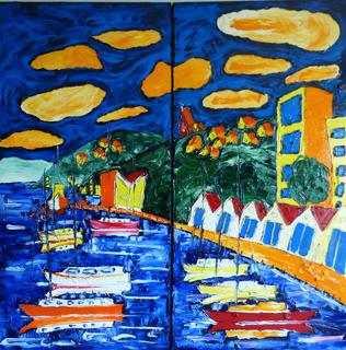 'Boat Harbour' by Vincent Duncan (SOLD)