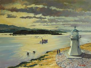 'Harbour Entrance from Pencarrow' by Phil Dickson (NFS)