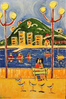 'Lovers on the Bay Seranade' by Vincent Duncan (SOLD)