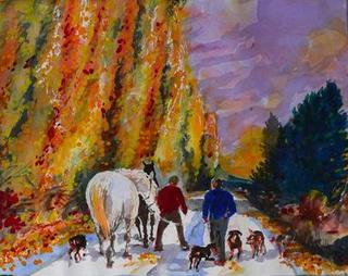 'The Musterers' by George Thompson (SOLD)