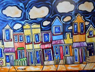 'Down Aro St' by Vincent Duncan (Sold)