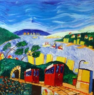 'Funky Cable Car 2' by Vincent Duncan (SOLD)