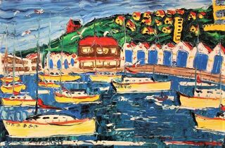 'Sunlit Boats' by Vincent Duncan