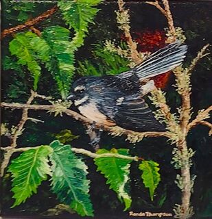 'Piwakawaka/Fantail' by Ronda Thompson (SOLD)