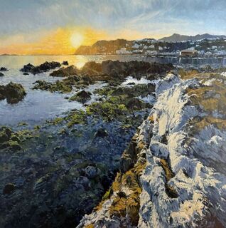 'Island Bay Sunset' by Iwen Yong (SOLD)