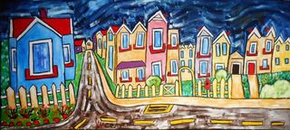 'Old Ascot Terrace' by Vincent Duncan