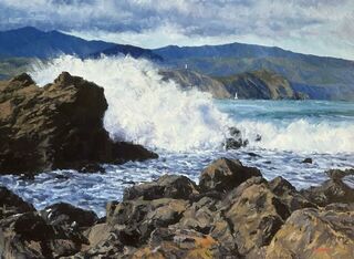 'Pencarrow Head' by Iwen Yong (Sold)