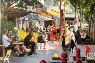 'Sunday Stroll Cuba Mall' by Zad Jabbour (SOLD)