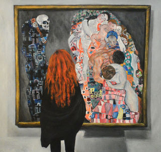 'Watching Klimt Death and Life' by Escha van den Bogerd (SOLD)