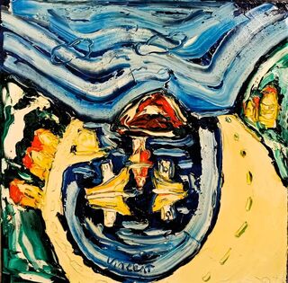 'Boats at Island Bay' by Vincent Duncan