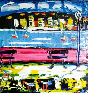 'At Oriental Bay' by Vincent Duncan (SOLD)