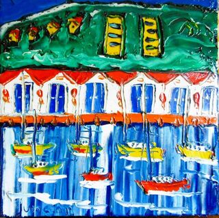 'The Boat Harbour' by Vincent Duncan (SOLD)