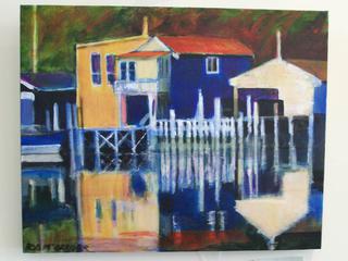 Mana Boatsheds by Rob McGregor (SOLD)