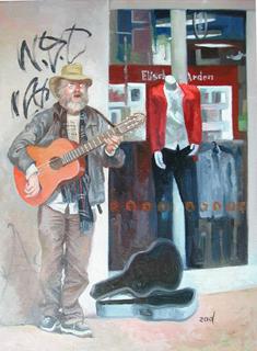 Cuba St Busker by Zad Jabbour (SOLD)